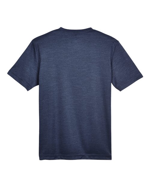 Youth Sonic Heather Performance T-Shirt - Sport Dark Navy Heather Back