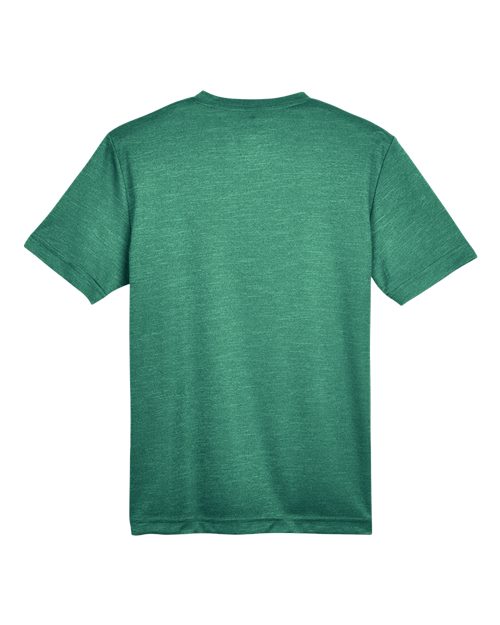 Youth Sonic Heather Performance T-Shirt - Sport Forest Heather Back