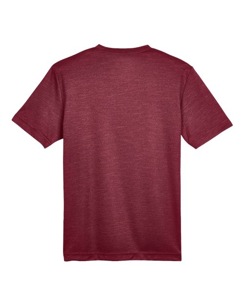 Youth Sonic Heather Performance T-Shirt - Sport Maroon Heather Back