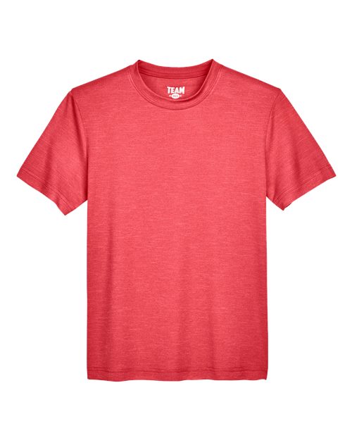 Youth Sonic Heather Performance T-Shirt - Sport Red Heather Front