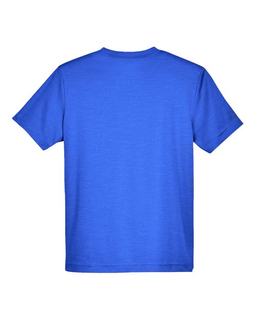 Youth Sonic Heather Performance T-Shirt - Sport Royal Heather Back