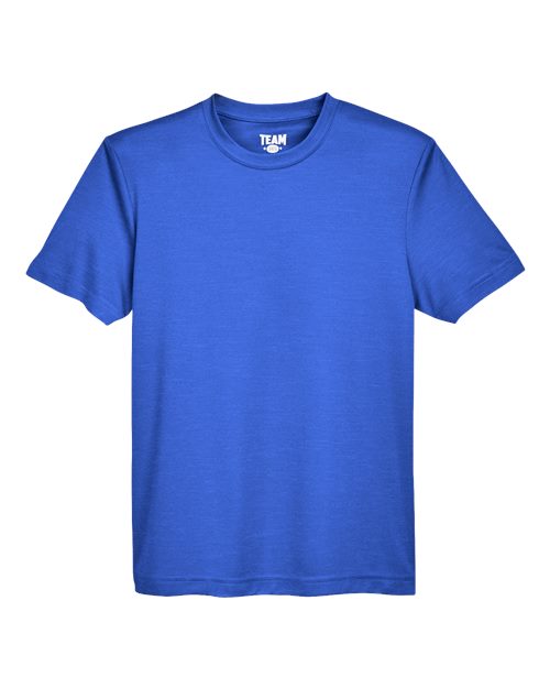 Youth Sonic Heather Performance T-Shirt - Sport Royal Heather Front