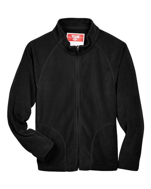 Youth Campus Microfleece Jacket - Black Front