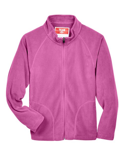 Youth Campus Microfleece Jacket - Sport Charity Pink Front