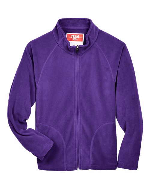 Youth Campus Microfleece Jacket - Sport Purple Front