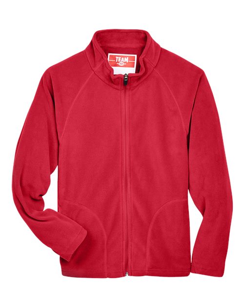 Youth Campus Microfleece Jacket - Sport Red Front
