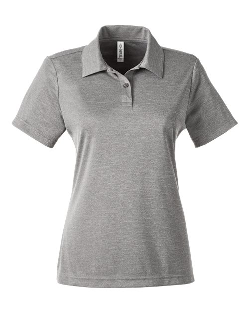 Women's Zone Sonic Heather Performance Polo - Athletic Heather Front