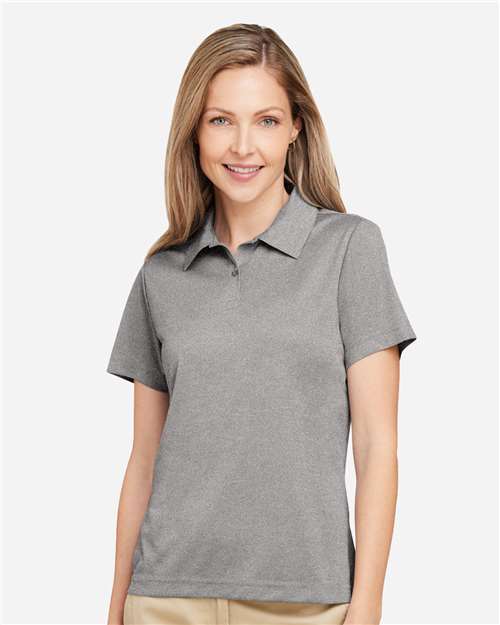 Team 365 Women's Zone Sonic Heather Performance Polo - Model Front