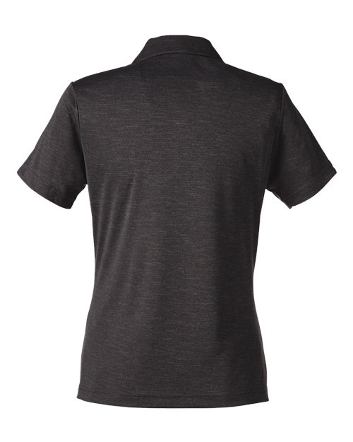 Women's Zone Sonic Heather Performance Polo - Black Heather Back