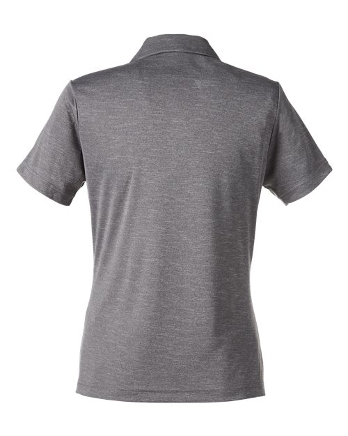 Women's Zone Sonic Heather Performance Polo - Dark Grey Heather Back