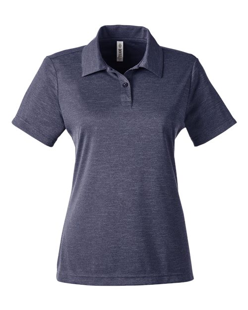 Women's Zone Sonic Heather Performance Polo - Sport Dark Navy Heather Front