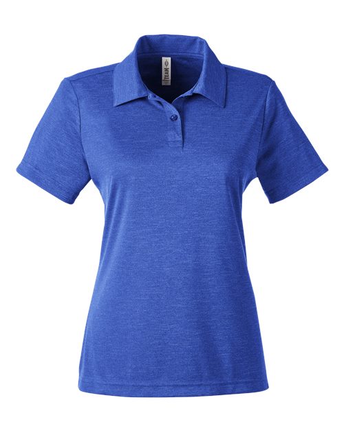 Women's Zone Sonic Heather Performance Polo - Sport Royal Heather Front