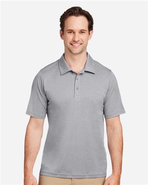Team 365 Men's Zone Sonic Heather Performance Polo - Model Front