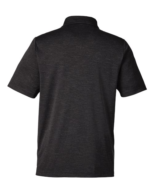 Men's Zone Sonic Heather Performance Polo - Black Heather Back