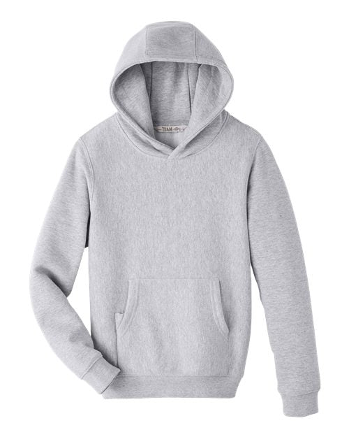 Team 365 Youth Zone HydroSport™ Heavyweight Hooded Sweatshirt - Athletic Heather Front