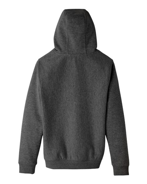 Youth Zone HydroSport™ Heavyweight Hooded Sweatshirt - Dark Grey Heather Back