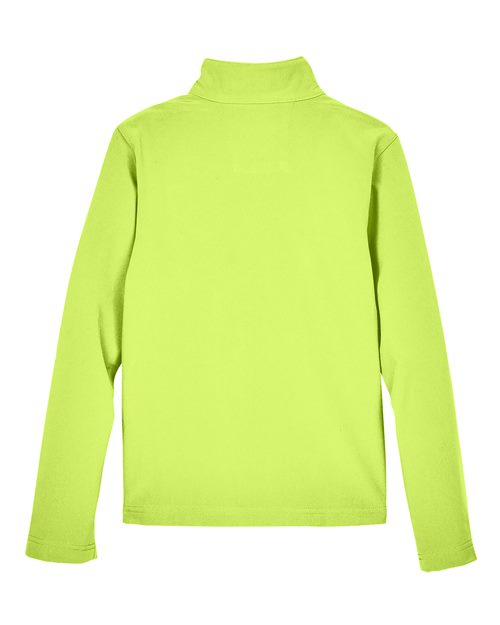 Youth Leader Soft Shell Jacket - Safety Yellow Back