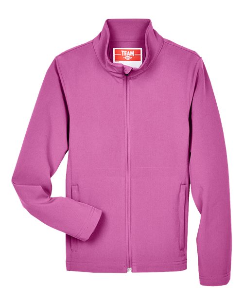 Youth Leader Soft Shell Jacket - Sport Charity Pink Front