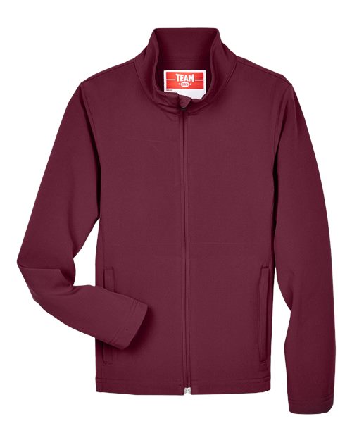 Youth Leader Soft Shell Jacket - Sport Maroon Front