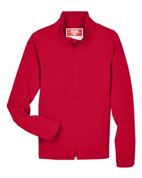 Youth Leader Soft Shell Jacket - Sport Red Front