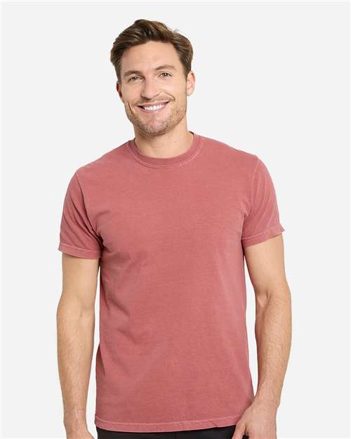 Unisex Colors Garment-Dyed T-Shirt - Crimson Front