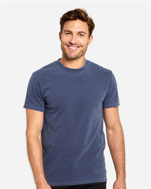 Unisex Colors Garment-Dyed T-Shirt - Denim Front