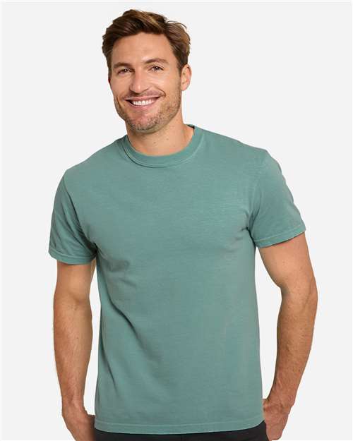 Unisex Colors Garment-Dyed T-Shirt - Kelp Front