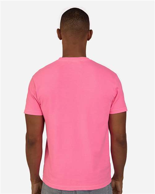 Unisex Colors Garment-Dyed T-Shirt - Neon Pink Back