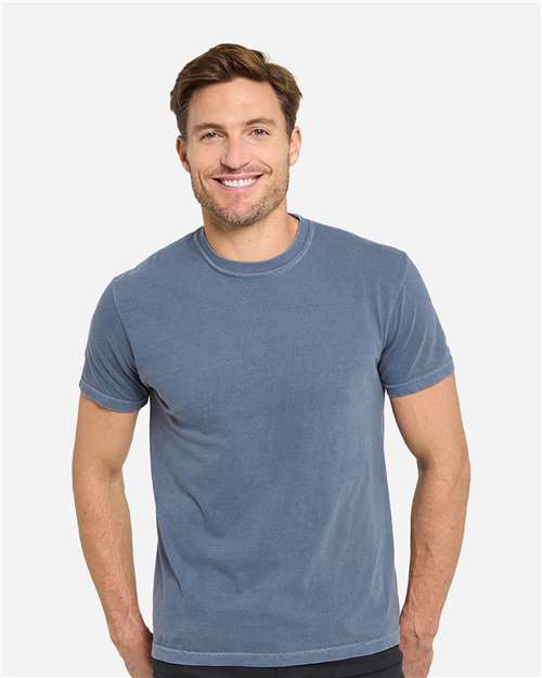 Unisex Colors Garment-Dyed T-Shirt - Vintage Denim Front
