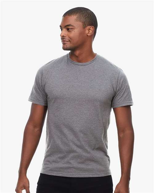Unisex Epic CVC T-Shirt - Heather Dark Grey Front