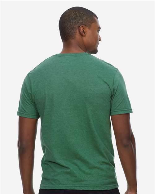 Unisex Epic CVC T-Shirt - Heather Kelly Green Back