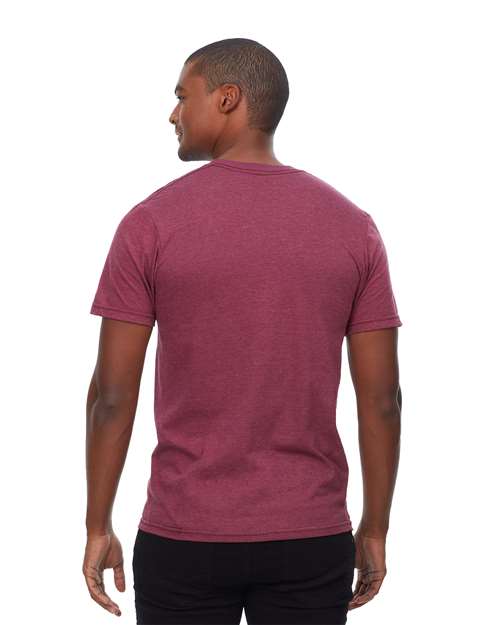 Unisex Epic CVC T-Shirt - Heather Maroon Back