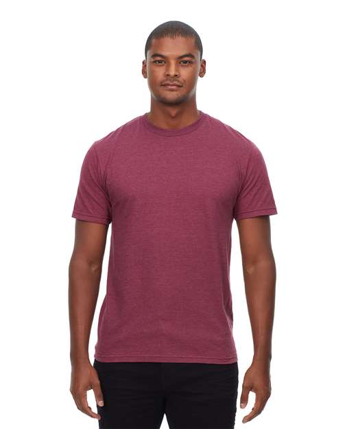 Unisex Epic CVC T-Shirt - Heather Maroon Front