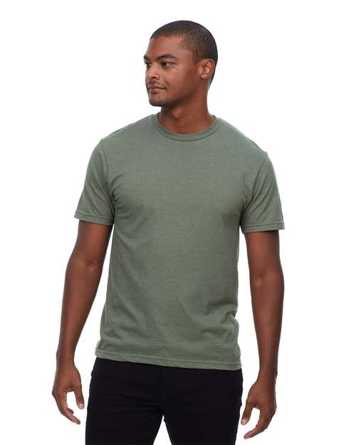 Unisex Epic CVC T-Shirt - Heather Military Green Front