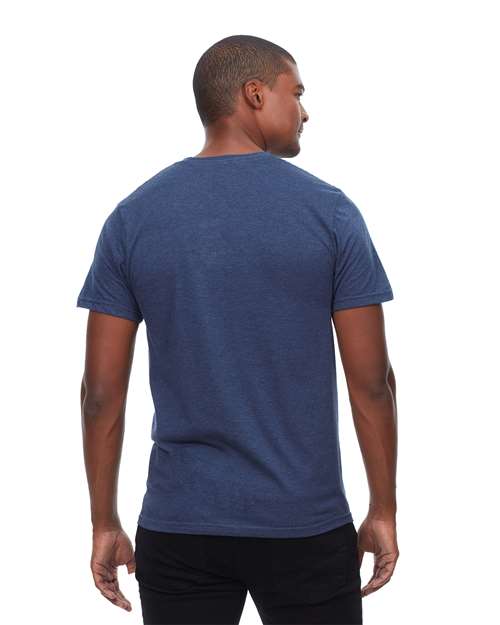 Unisex Epic CVC T-Shirt - Heather Navy Back