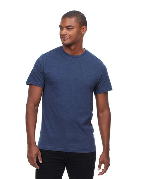 Unisex Epic CVC T-Shirt - Heather Navy Front