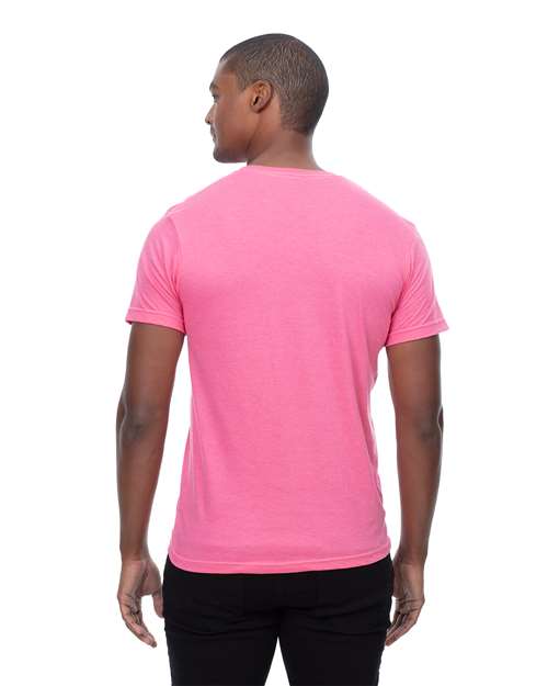 Unisex Epic CVC T-Shirt - Heather Pink Back