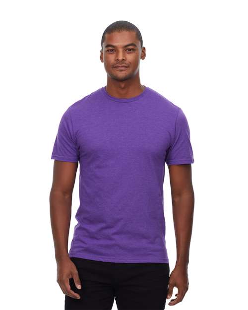 Unisex Epic CVC T-Shirt - Heather Purple Front