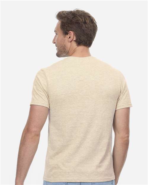 Unisex Epic CVC T-Shirt - Heather Sand Back