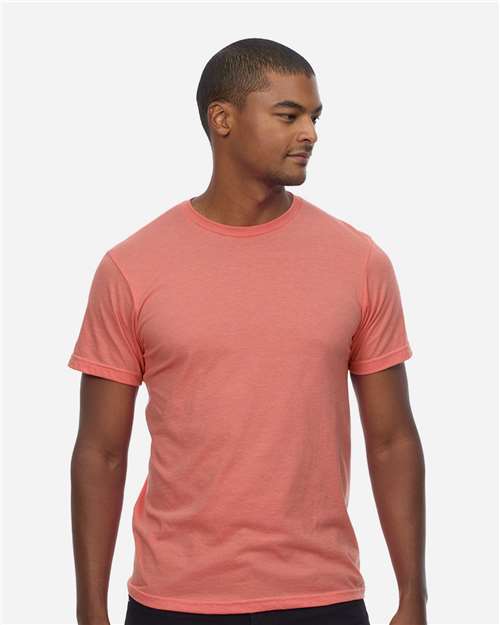 Unisex Epic CVC T-Shirt - Heather Sunset Front