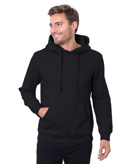 Unisex Epic Fleece Pullover Hooded Sweatshirt - Heather Black Front