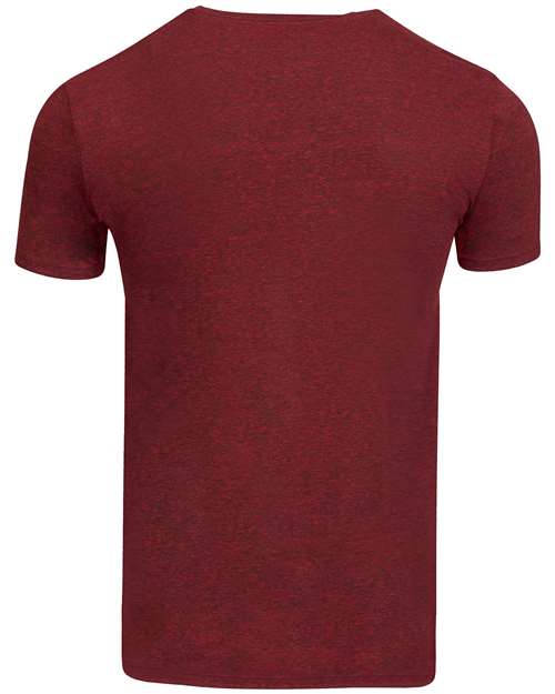 Unisex Triblend T-Shirt - Cardinal Black Triblend Back