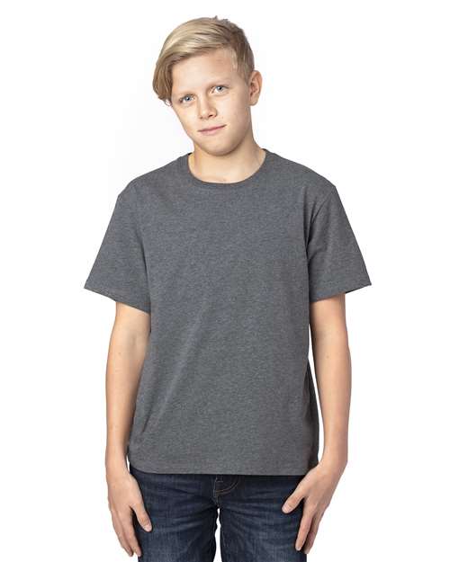 Youth Ultimate CVC T-Shirt - Charcoal Heather Front