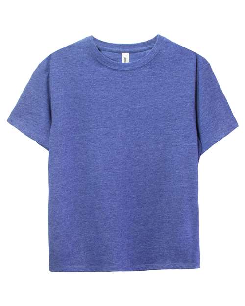 Youth Ultimate CVC T-Shirt - Royal Heather Front