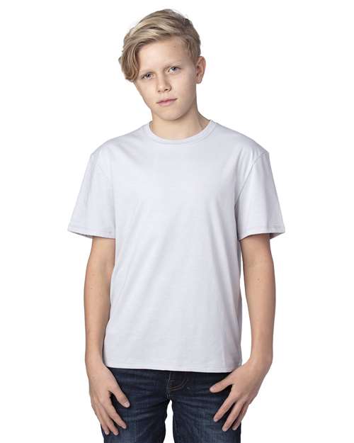 Youth Ultimate CVC T-Shirt - Silver Front