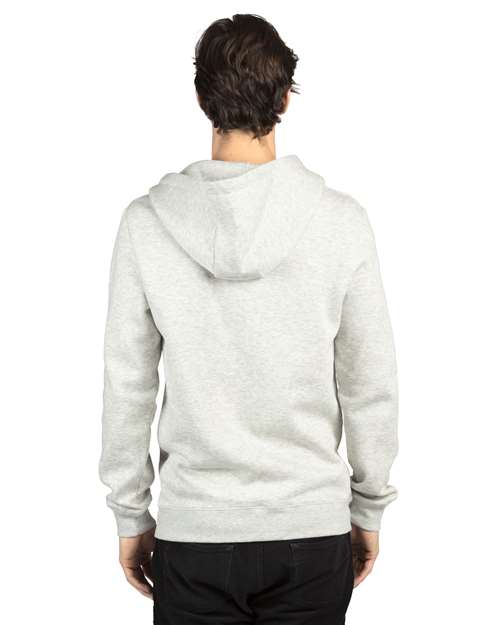 Unisex Fleece Full-Zip Hooded Sweatshirt - Oatmeal Heather Back