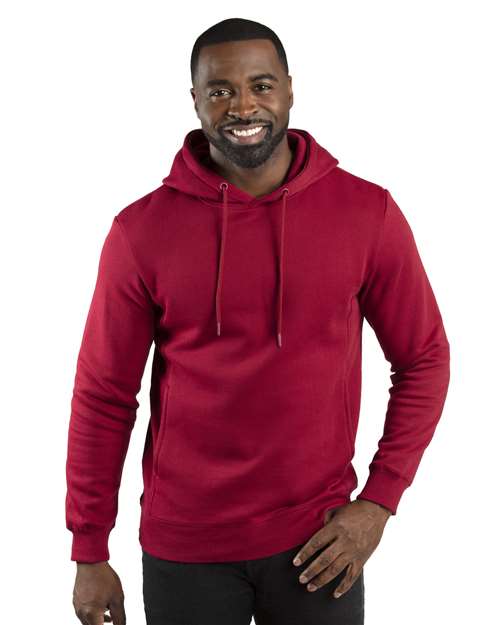 Unisex Ultimate Fleece Pullover Hooded Sweatshirt - Burgundy Front