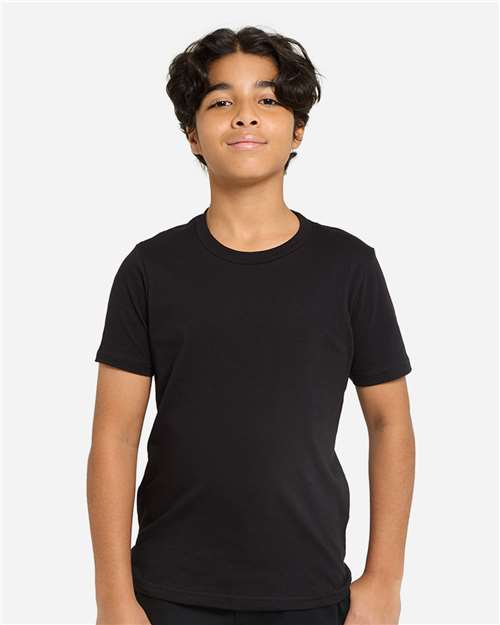Youth Epic Cotton T-Shirt - Black Front