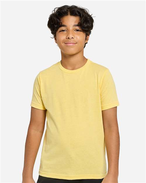 Youth Epic Cotton T-Shirt - Bright Yellow Front