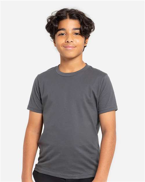 Youth Epic Cotton T-Shirt - Charcoal Front